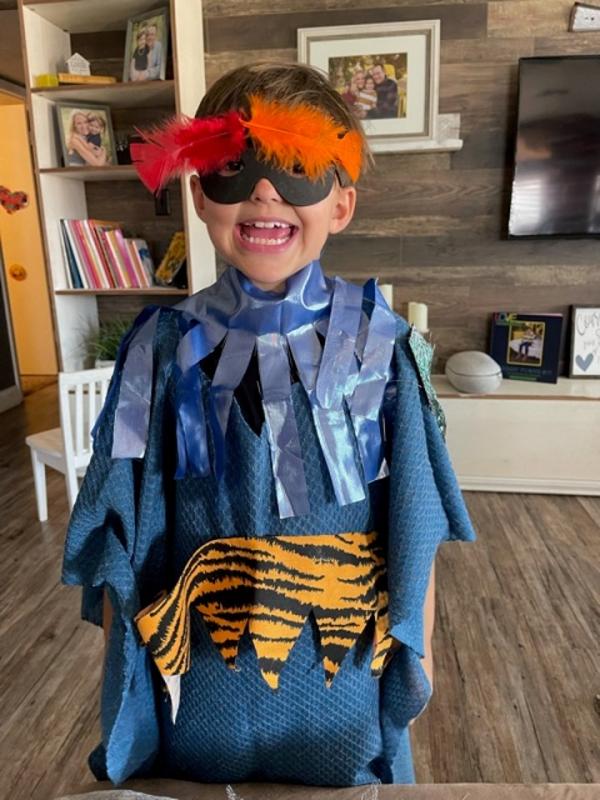 child named Theo in costume